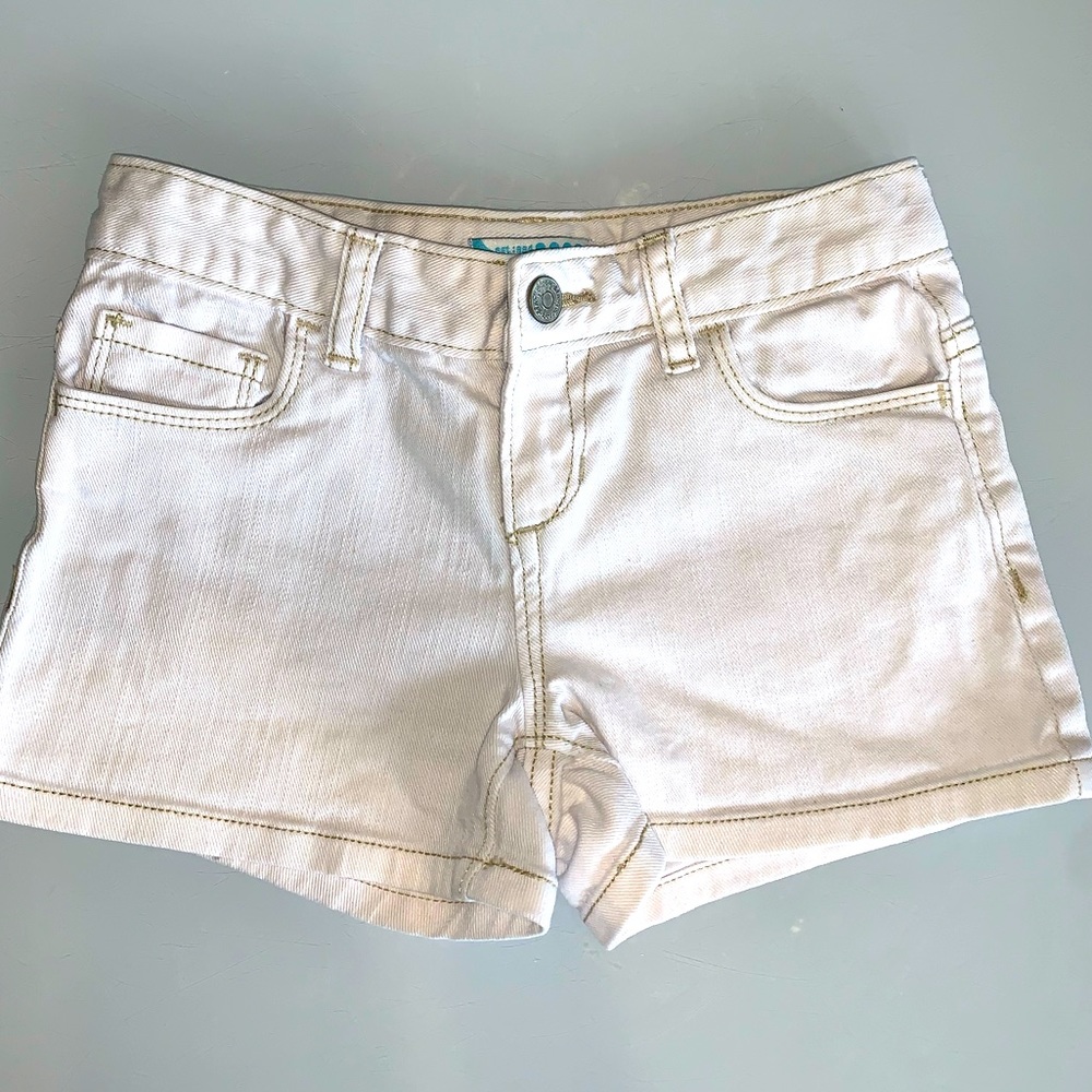 Girls Old navy white denim shorts